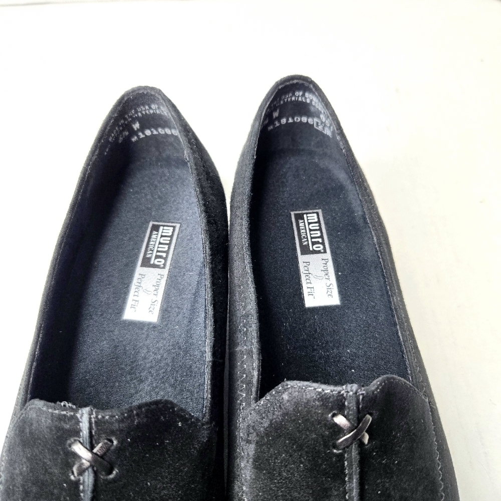 Munro Loafers, Black Suede, 6.5 W - Picture 5 of 11